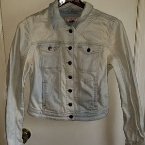 GUESS DISTRESSED DENIM JACKET  SZ MED